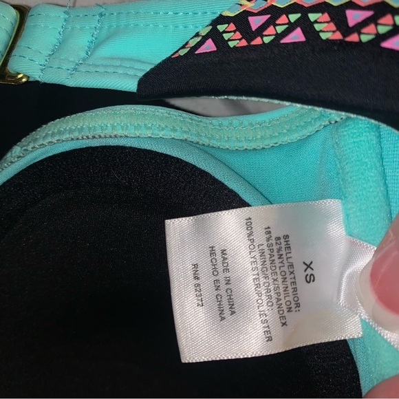 Black Strapless Bikini Top size XS NWT - Picture 3 of 3